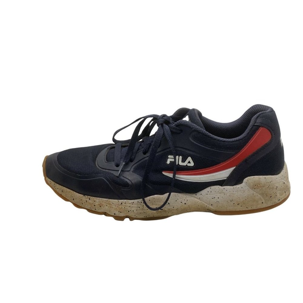 Fila Mens Forerunner MB 1CM00628-422 Blue Low Top Lace Up Running Shoes Sz 11.5